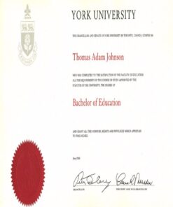 Buy college degree from The York University