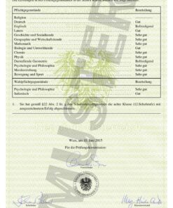 Buy high school diploma Austria Wien Matura