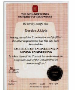 Buy college degree from the Papua New Guinea University of Technology