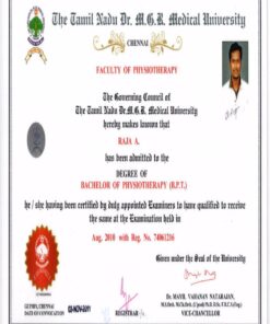Buy college degree from The Tamil Nadu Dr. M.G.R.Medical University