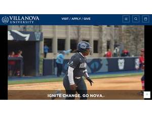 Villanova University's Website Screenshot